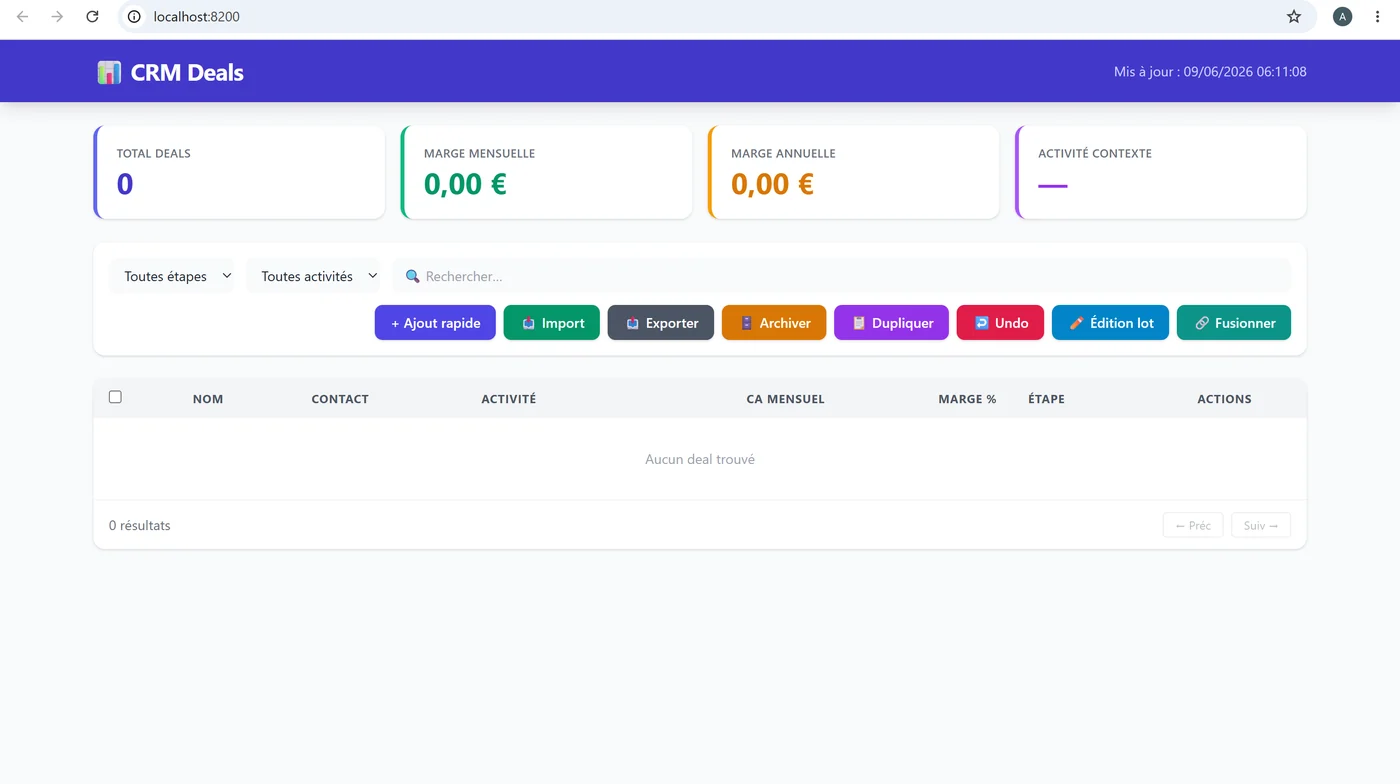 Generated app: deals list